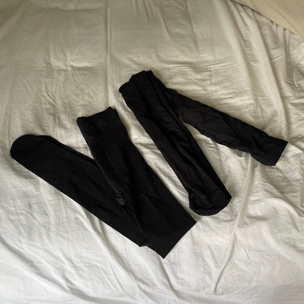 Set of Two Pairs of Black Tights